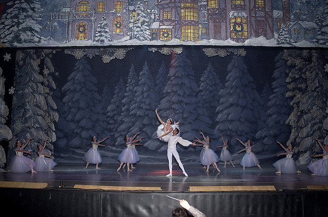 Dancers performing the Nutcracker.